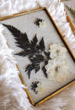 Load image into Gallery viewer, Gold Framed pressed Flowers
